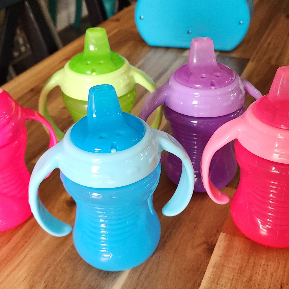 Multi-Color Toddler Spill-Proof Sippy Cup - Blue, Pink, Purple, Green